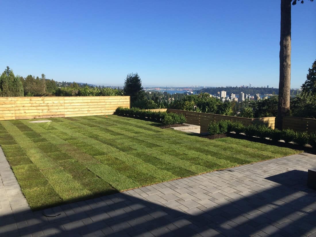west vancouver residential landscaping installation